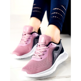TRENDI zapatillas deportivas con estilo violeta rosado 3