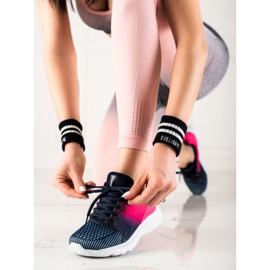 TRENDI Calzado deportivo de moda azul marino azul rosado 2