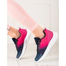 TRENDI Calzado deportivo de moda azul marino azul rosado 3