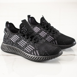 TRENDI Calzado deportivo ligero para hombre. negro 2