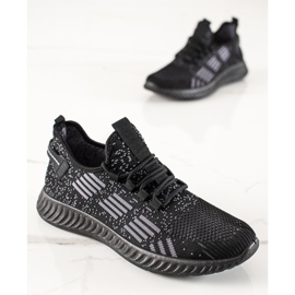 TRENDI Calzado deportivo ligero para hombre. negro 3