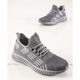 TRENDI Calzado deportivo ligero para hombre. gris 3