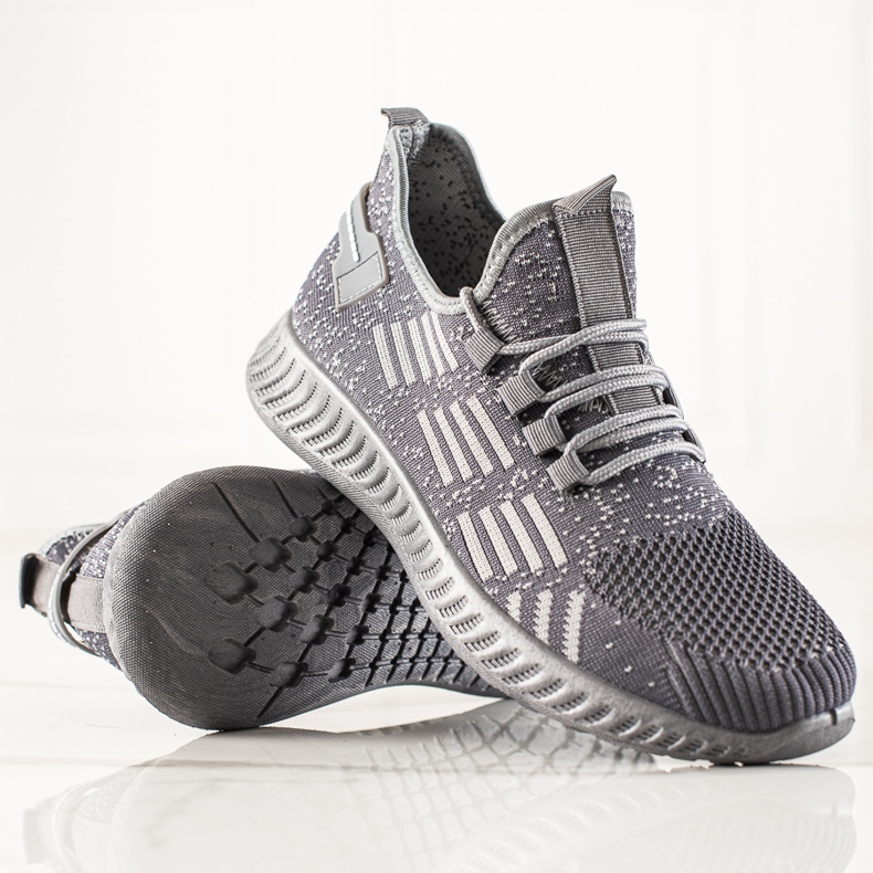 TRENDI Calzado deportivo ligero para hombre. gris 1