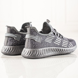 TRENDI Calzado deportivo ligero para hombre. gris 4