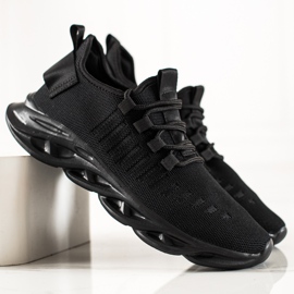 TRENDI Calzado deportivo de moda para hombre. negro 2