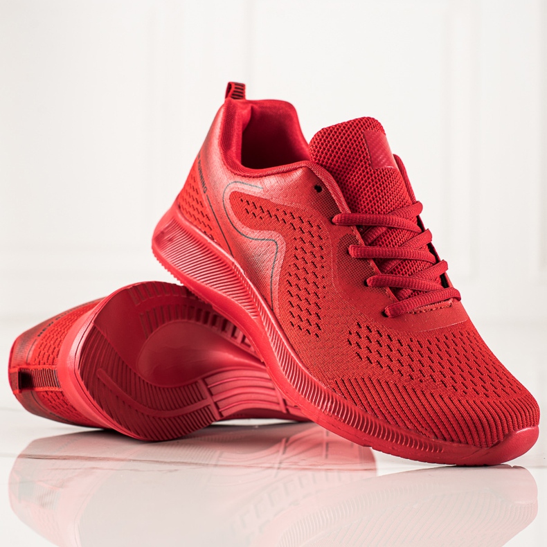 TRENDI Zapatos deportivos ligeros rojo 1