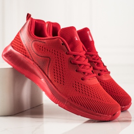 TRENDI Zapatos deportivos ligeros rojo 2