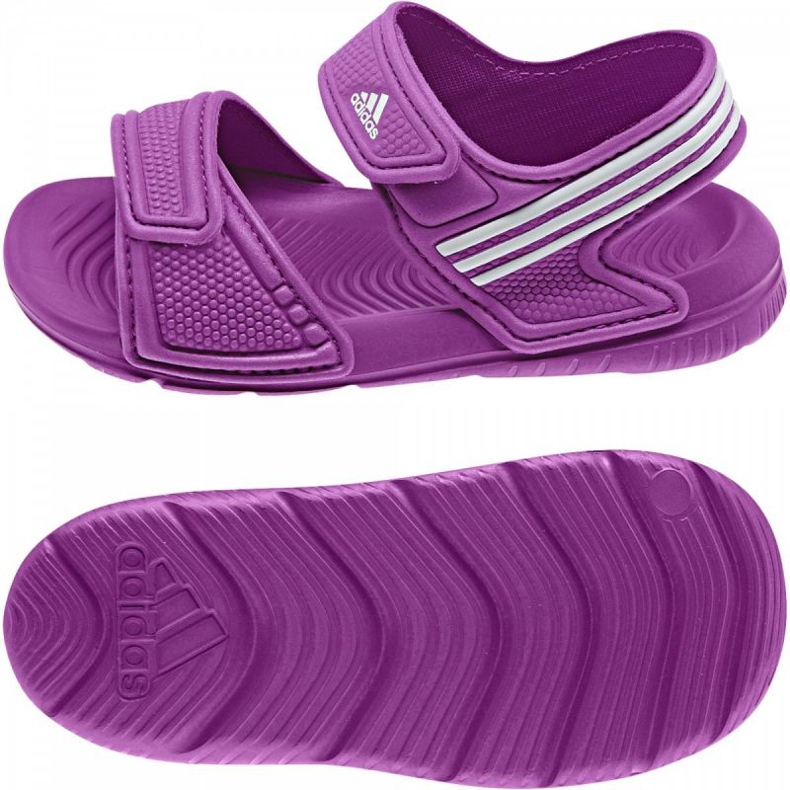 Sandalias Adidas Akwah 9 Niños B40662 violeta azul 1