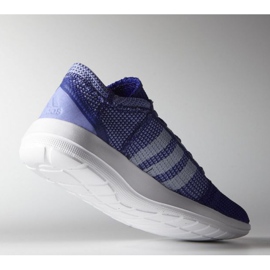 Zapatillas de running adidas element refine tricot W B40629 violeta azul 2