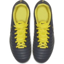 Zapatillas de fútbol Nike Tiempo Legend 7 Club Mg Jr AO2300-070 negro gris 2