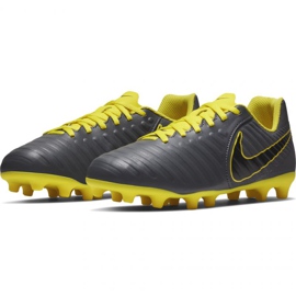 Zapatillas de fútbol Nike Tiempo Legend 7 Club Mg Jr AO2300-070 negro gris 5