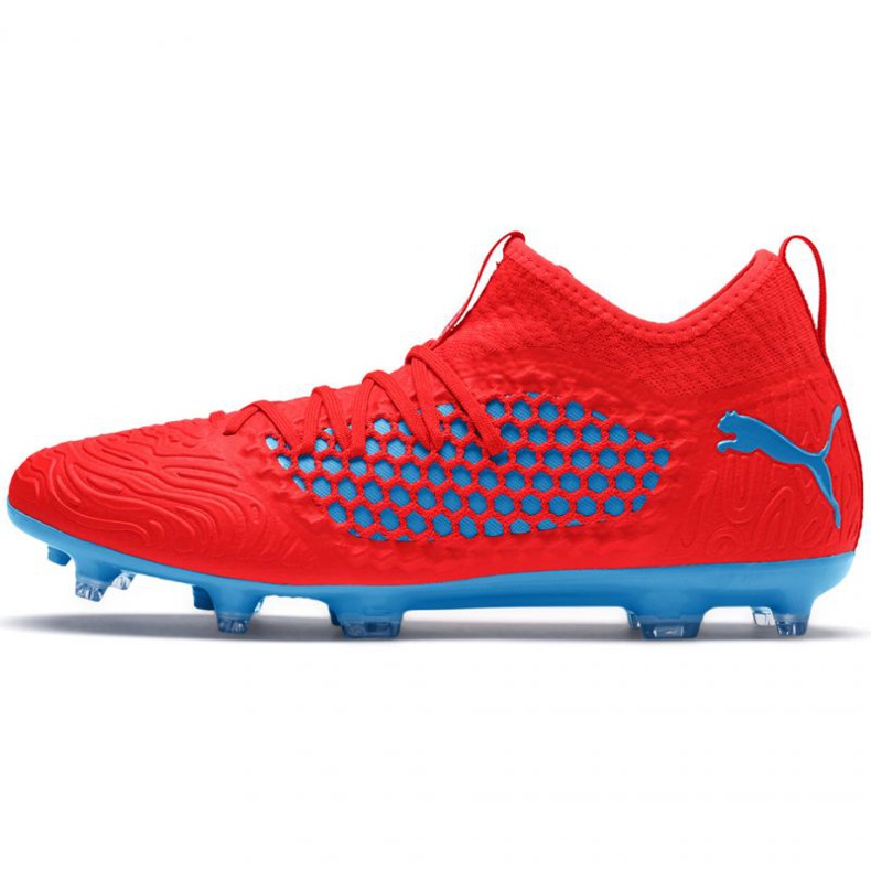 Botas de fútbol Puma Future 19.3 Netfit Fg Ag M 105539 01 rojo naranjas y rojos 1
