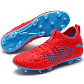 Botas de fútbol Puma Future 19.3 Netfit Fg Ag M 105539 01 rojo naranjas y tintos 4