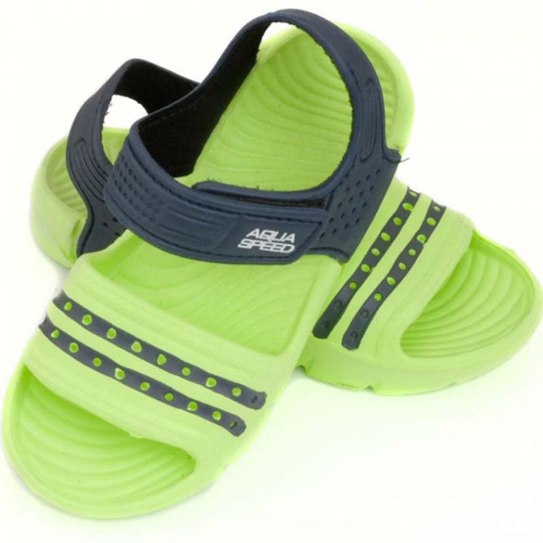 Sandalias Aqua-Speed ​​Noli, verde y azul marino, col.84 1