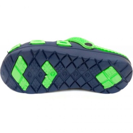 Pantuflas Aqua-Speed ​​Silvi Jr, col 48, verde y azul marino 3