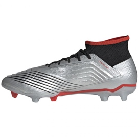 Botas de fútbol adidas Predator 19.2 Fg M F35601 negro / plateado plata 1