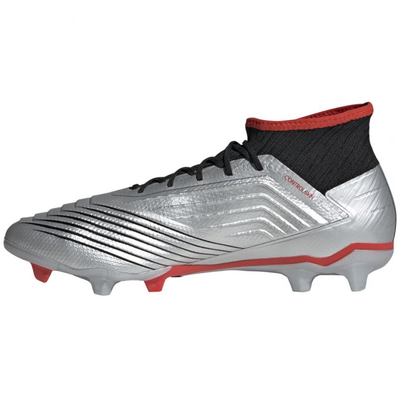Botas de fútbol adidas Predator 19.2 Fg M F35601 negro / plateado plata 1