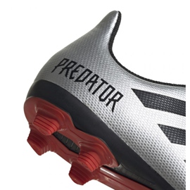 Botas de fútbol adidas Predator 19.4 FxG Jr G25822 multicolor plata 4