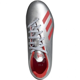 Botas de fútbol adidas X 19.4 Tf Jr F35348 rojo plata 2