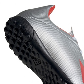Botas de fútbol adidas X 19.4 Tf Jr F35348 rojo plata 4