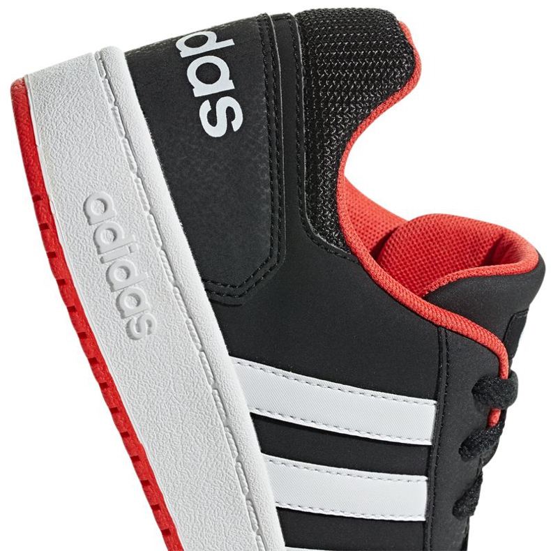 Zapatos adidas Hoops 2.0 Jr B76067 negro rojo 1