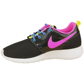 Zapatillas Nike Roshe One Gs W 599729-011 negro rosa multicolor 1