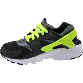 Zapatillas Nike Huarache Run Gs W 654275-017 negro amarillo 1