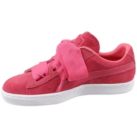 Zapatillas Puma Suede Heart Jr 365135-01 rojo 1