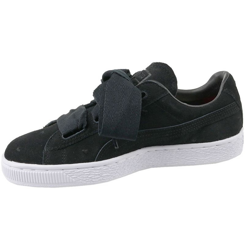 Puma Suede Heart Jr 365135-02 negro 1 Puma Suede Heart Jr 365135-02 negro 1