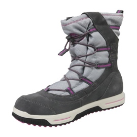 Timberland Snow Stomper Pull On Wp Jr A1UJ7 zapatos de invierno gris 1