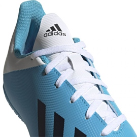 Botas de fútbol adidas X 19.4 In Jr F35352 azul y blanco multicolor 2