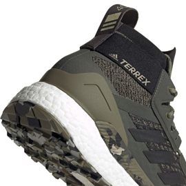 Zapatillas de trekking adidas Terrex Free Hiker M EF0774 negro gris multicolor verde 2