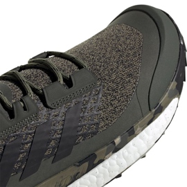 Zapatillas de trekking adidas Terrex Free Hiker M EF0774 negro gris multicolor verde 3