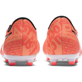 Zapatos de fútbol Nike Phantom Venom Academy Fg Jr AO0362 810 naranja naranjas y tintos 4