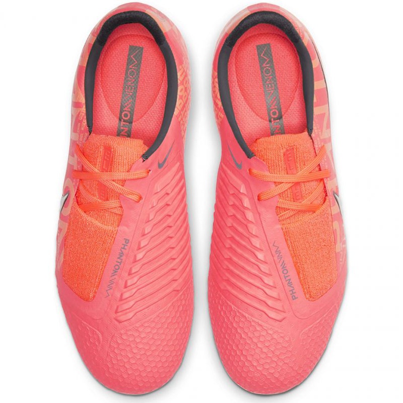 Zapatos de fútbol Nike Phantom Venom Elite Fg Jr AO0401 810 multicolor naranjas y rojos 1