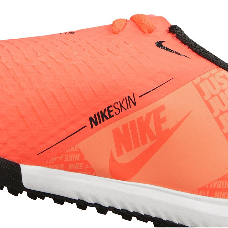 Zapatillas de fútbol Nike Phantom Vnm Academy Tf Jr AO0377-810 naranja naranjas y rojos 1
