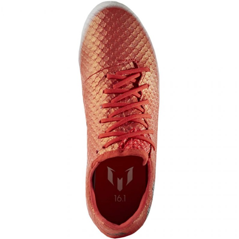 Botas de fútbol adidas Messi 16.1 Fg Jr BA9142 multicolor naranjas y rojos 1