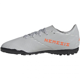 Las botas de fútbol adidas Nemeziz 19.4 Tf Jr EF8306 multicolor gris 2