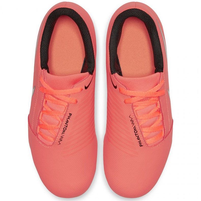 Zapatos de fútbol Nike Phantom Venom Club Fg Jr AO0396-810 naranja naranjas y tintos 1