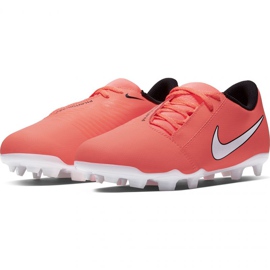 Zapatos de fútbol Nike Phantom Venom Club Fg Jr AO0396-810 naranja naranjas y tintos 3