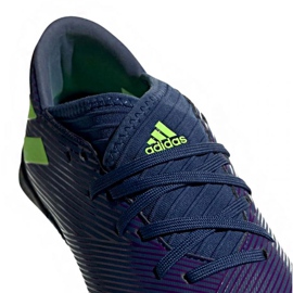 Botas de fútbol adidas Nemeziz Messi 19.3 Tf Jr EF1811 negro azul marino 3