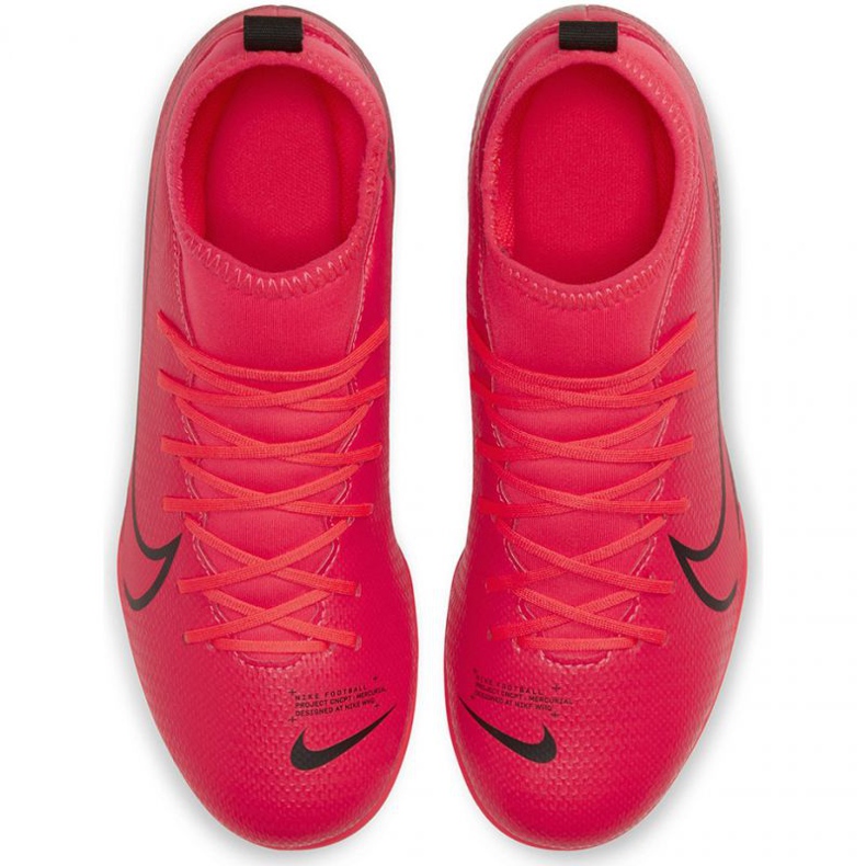Zapatos de fútbol Nike Mercurial Superfly 7 Club FG / MG Jr AT8150-606 rojo naranjas y rojos 1