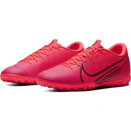 Zapatos de fútbol Nike Mercurial Vapor 13 Academy Tf M AT7996-606 rojo naranjas y rojos 1
