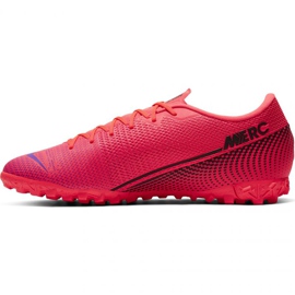 Zapatos de fútbol Nike Mercurial Vapor 13 Academy Tf M AT7996-606 rojo naranjas y tintos 3