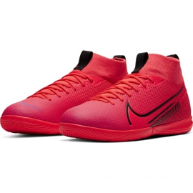 Zapatos de interior Nike Mercurial Superfly 7 Academy Ic Jr AT8135-606 rojo naranjas y tintos 5