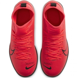 Zapatos de interior Nike Mercurial Superfly 7 Club Ic Jr AT8153-606 multicolor naranjas y rojos 1