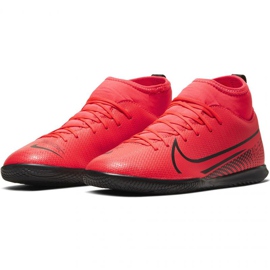 Zapatos de interior Nike Mercurial Superfly 7 Club Ic Jr AT8153-606 multicolor naranjas y tintos 3