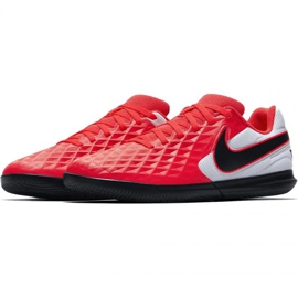 Zapatos de interior Nike Tiempo Legend 8 Club Ic Jr AT5882-606 multicolor naranjas y tintos 3