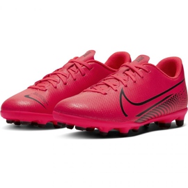 Zapatos de fútbol Nike Mercurial Vapor 13 Club FG / MG Jr AT8161-606 multicolor naranjas y tintos 3