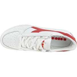 Zapatos Diadora B. Elite M 501-170595-01-C0823 blanco rojo 2